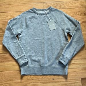 Everlane The Unisex Classic French Terry Crew *Heather Grey